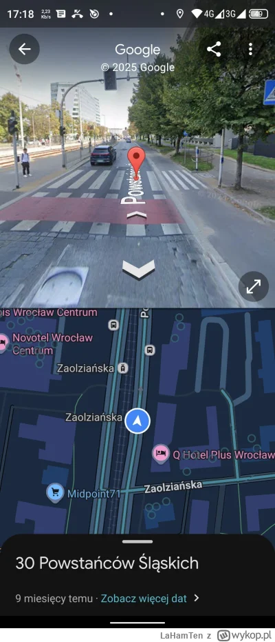 LaHamTen - @Wychwalany: Podobnie na Powstańców Śląskich. Piesi są często już na pasac...