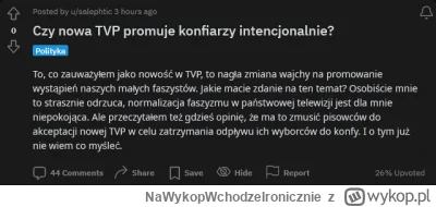 NaWykopWchodzeIronicznie - Jak widać nie tylko pisowcom i zatwardziałym konfiarzom z ...