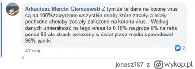 jonasz787 - #koronawirus #heheszki
Matematyk :D