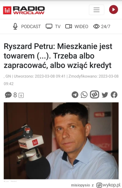 misiopysio - @Turbojurek: Nie bronię Petru w temacie ziemii, bo poerdoli głupoty, ale...