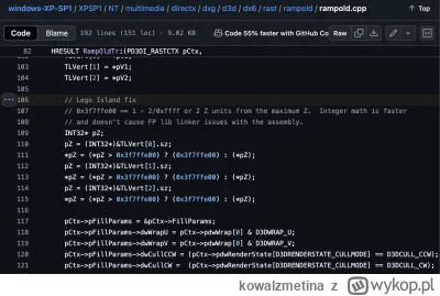 kowalzmetina - Poprawka do LEGO Island w kodzie źródłowym Windowsa XP ( ͡º ͜ʖ͡º)
http...