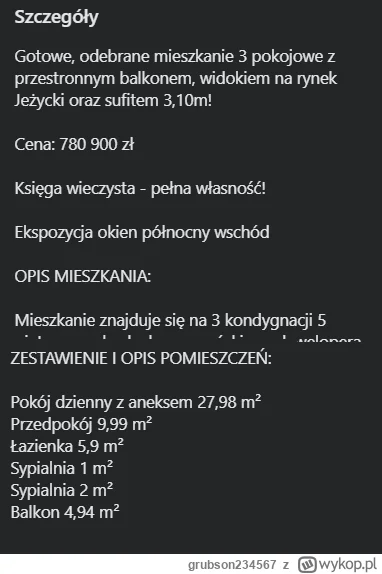 grubson234567 - Nie uwierzycie jaka piękna okazja #patodeveloperka w #poznan #nieruch...