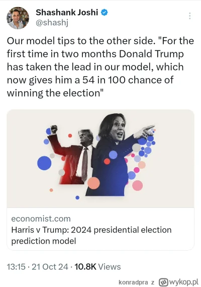 konradpra - #usa #wyboryusa #trump #polityka 

Wspaniały wybór, pomiędzy egocentryczn...