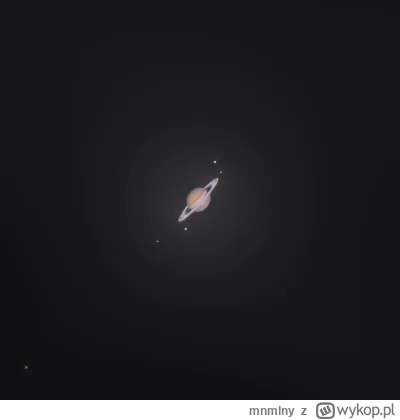 mnmlny - Amatorskie zdjęcie Saturna i jego dużych księżyców
 Źródło: Brandon Hah 🪐 #...
