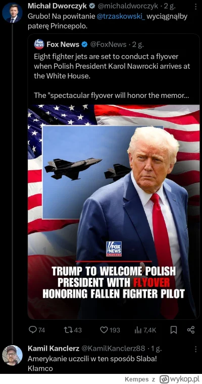 Kempes - #polityka #usa #bekazpisu #bekazlewactwa #heheszki 

Dworczyk to chyba coś z...