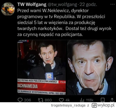 trogatelnaya_raduga - #powodz #tvrepublika 

Przypominajka kim jest Witek jak ktos ni...