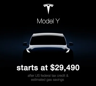 WykopowyInterlokutor - Tesla obniża cenę Modelu Y do 29 490$. To oznacza, że nie pows...