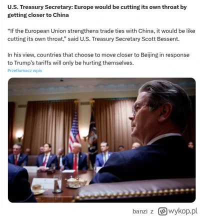 banzi - Pomarańczowy cesarz jest strasznie w---------y ale z tym, że UE zbliżając się...