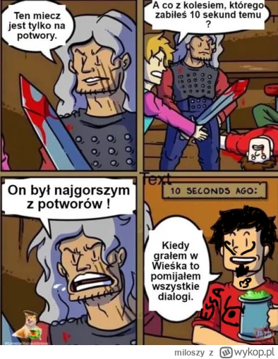 miloszy - #kiszak #memy #heheszki #gry #wiedzmin #bekazludologuff