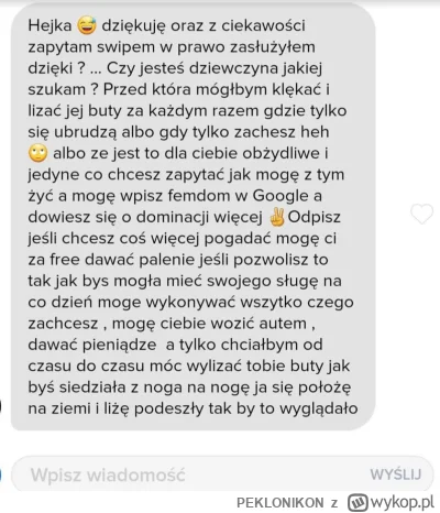 PEKLONIKON - Uwielbiam na spotkaniach z dziewczynami poznanymi na #tinder i #badoo po...