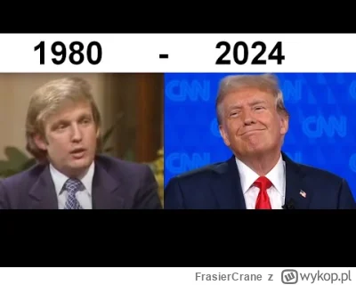 FrasierCrane - Nagranie #trump z każdego roku od 1980 do 2024, manieryzm niezmienny x...