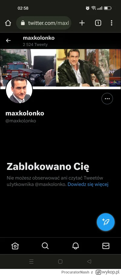 ProcuratorNash - #maxkolonko 
Po komentarzu na Twitterze.
Chyba będę siedział ( ͡º ͜ʖ...