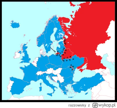 razzowsky - #wojna #wojsko #mapy #mapporn Zaczęcie wojny (nie licząc NUKE z każdej st...