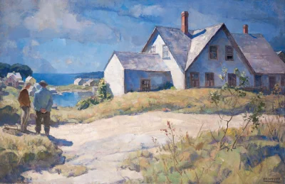 Clark_Nova - N. C. Wyeth - The Morris House, Port Clyde, Maine
