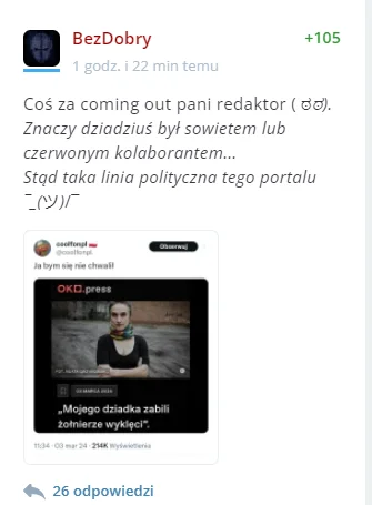 powsinogaszszlaja - @BezDobry Chyba masz jakieś związki rodzinne, że szukasz linii po...