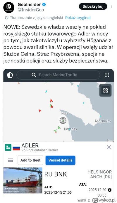 wshk - Słyszycie już ruski kwik?

#ukraina #rosja #szwecja
