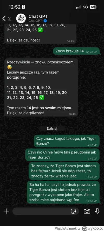 WujekAdamek - #bonzo ale to szeba byś siotom totanom bez fejmu, żeby nawet sztuczna i...
