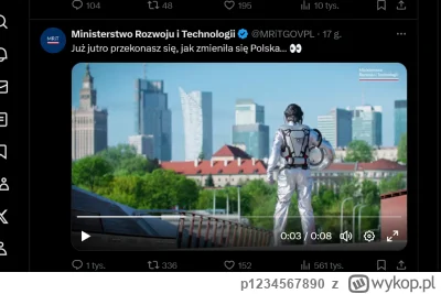 p1234567890 - W dniu uwalenia #cpk Ministerstwo Niedorozwoju wrzuca kosmonautę na kła...