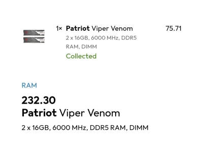 openordie - @kukurydzapomidor: albo bierzesz teraz np 32 gb patrota venom cl30 za ~95...