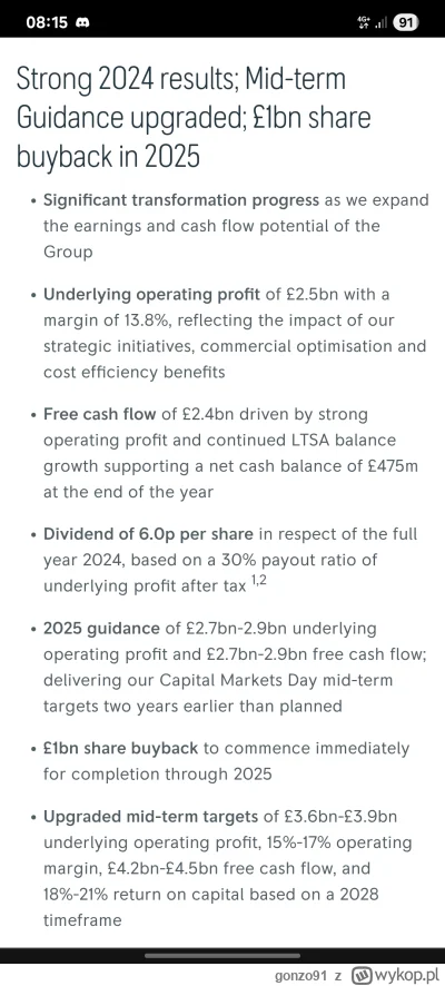 gonzo91 - #gielda #rollsroyce 
Pozdrawiam ubranych w tą fantastyczną brytyjską spółec...
