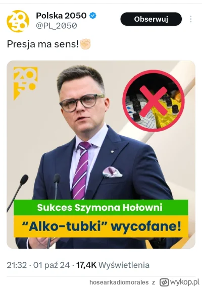hosearkadiomorales - Myślałem że to jakieś troll konto xd #polityka #heheszki