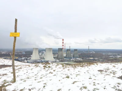 sylwke3100 - Zimowa produkcja chmurek czyli widok na chłodnie kominowe Elektrowni w Ł...