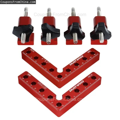 n____S - ❗ ENJOYWOOD 6Pcs Woodworking Right Angle Positioning Clamp 100mm
〽️ Cena: 19...