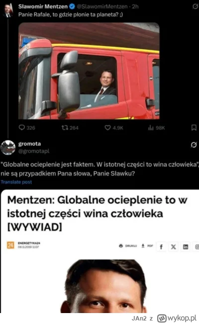 JAn2 - Nie wiedziałem że z mentzena był kiedyś lewak ¯\(ツ)/¯

#neuropa #4konserwy #ko...