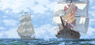 GARN - #pixelart autor: Marco Vale | Naval Battle