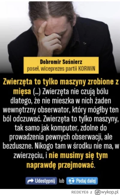 REDEYE6 - k0nfederacji to nie przeszkadza. Nie podoba Ci się przemoc wobec zwierząt? ...