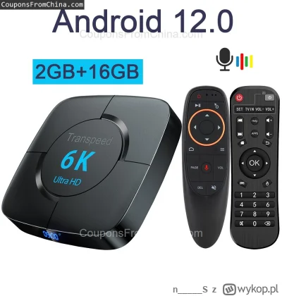 n____S - ❗ Transpeed 2/16GB Android TV Box with Voice Remote
〽️ Cena: 25.28 USD (dotą...