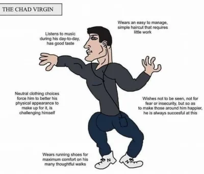 ..... - @WielkiNos: CHAD virgin vs virgin p0lka