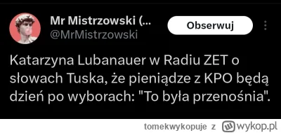 tomekwykopuje - Zaczynamy dobrze ( ͡º ͜ʖ͡º)

#wybory