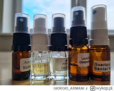 GIORGIO_ARMANI - #perfumy 
Zestaw odlewek
Amouage Reflection 2ml
Xerjoff Naxos 3ml
Ni...