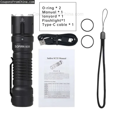 n____S - ❗ Sofirn SC33 XHP70.3 HI Flashlight
〽️ Cena: 34.19 USD (dotąd najniższa w hi...