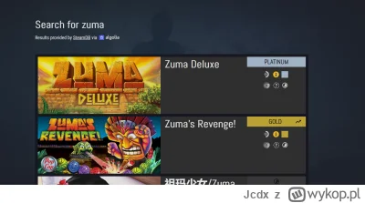 Jcdx - @kinson: by się dało :) https://www.protondb.com/search?q=zuma