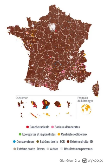 GlenGlen12 - Brązowy = wygrana Le Pen.
#polityka #wybory #europa