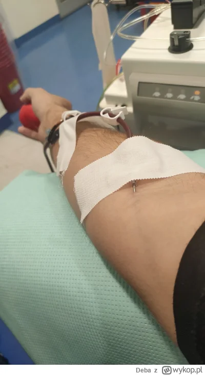 Deba - 282 260 - 650 = 281 610
Data donacji - 04.12.2024
Rodzaj donacji - płytki krwi...