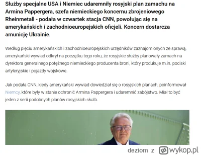 deziom - roSSjanie próbowali zabić szefa niemieckiego koncernu zbrojeniowego xD. Kied...