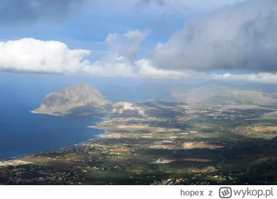 hopex - @italiapozaszlakiem: A tak wygląda widok ze szczytu Erice na górę Monte Cofan...