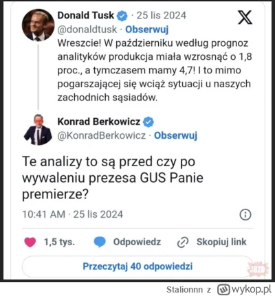 Stalionnn - @c_loud: przynajmniej GUS juz dobrze liczy XD