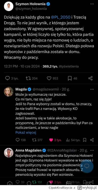 CipakKrulRzycia - #holownia #polityka #wybory Szymek nadal nie rozumie, że sam zawini...