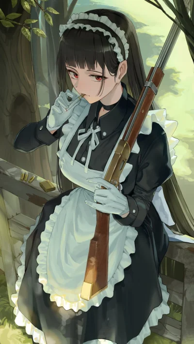 mesugaki - #anime #randomanimeshit #originalcharacter #girlsandguns #maid