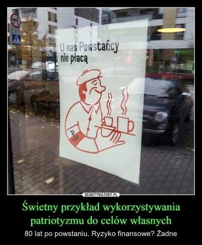 DziobakPepe - Warszawskie kawiarnie niedawno uruchomiły akcje w której powstańcy nie ...