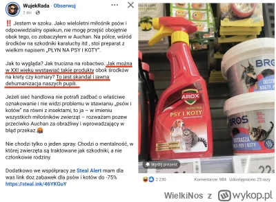 WielkiNos - Psiarz zobaczył na półce sklepowej obok środków na insekty, płynów na kre...