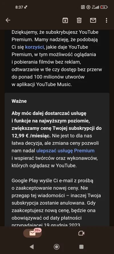 666qwerty - Mi podnieśli o jedno ojro, było 11.99