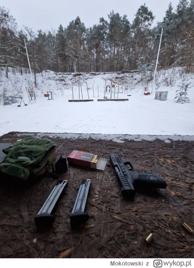 Mokotowski - Postrzelać se chłop pojechał w śniegu. #strzelectwo #strzelnica