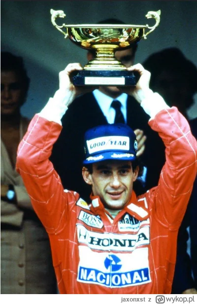 jaxonxst - Pierwsze zdjęcie: Ayrton Senna świętuje zwycięstwo w Grand Prix Monako 199...