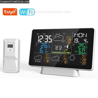 n____S - ❗ AGSIVO Tuya Wifi Wireless Weather Station Alarm Clock
〽️ Cena: 39.99 USD (...