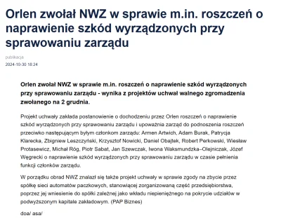 Okcydent - Uśmiechnięty Orlen będzie ciągał po sądach poprzedni zarząd i ma się pozby...